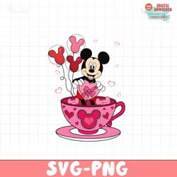 Mickey Disney Cup Valentine SVG
