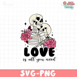 LOVE is all you need PNG file, Retro valentine PNG