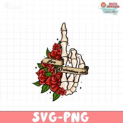 Skeleton Rose PNG file, Happy Valentine Png