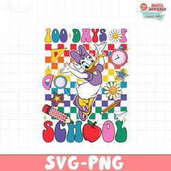 100 days of school daisy svg png, 100 Days Of School Png Svg
