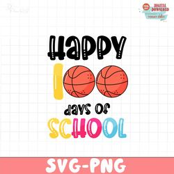 100 Days Of School baseketball Png, Back To School Png