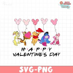 Winnie Pooh Bear Happy valentine day PNG