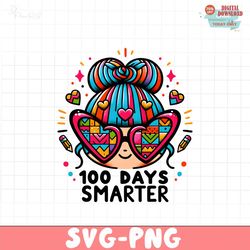 100 days smarter PNG, 100 Days of School Sublimation Bundle