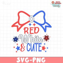 Red White & Cute SVG PNG, 4th of July SVG Bundle