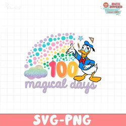 100 days Magical daisy donald PNG