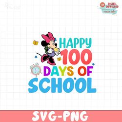 Happy 100 days of school Minnie PNG
