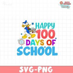 Happy 100 days of school donald PNG