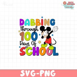 Dabbing minnie through 100 days of school png file