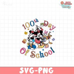 100 days of school png sublimation design