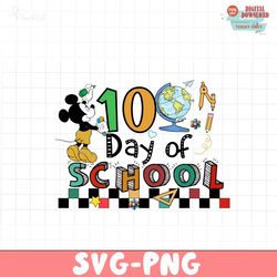 100 days of school star Mickey PNG file