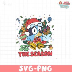 Bluey Christmas Tis The Season PNG