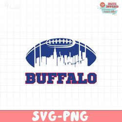 Buffalo Bills 1960 Football Skyline SVG Digital Download