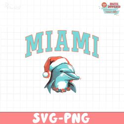 Christmas Miami Dolphins Svg Cricut Digital Download