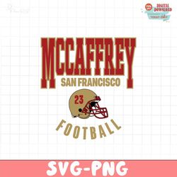 Christian McCaffrey San Francisco Football SVG