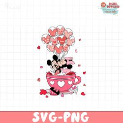 Mickey Minnie Disney Cup Valentine SVG
