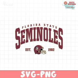 Vintage Florida State Seminoles 1902 Football SVG