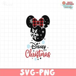 Disney Christmas Plaid Minnie Head SVG
