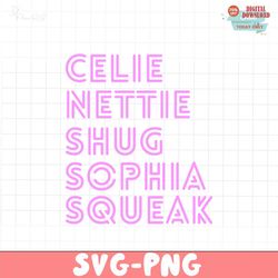Celie Nettie Shug Sophia Squeak Movie SVG