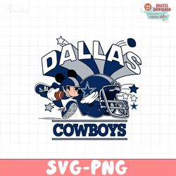 Funny Mickey Mouse Football Dallas Cowboys Svg