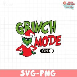 Retro Grinch Mode On Christmas SVG