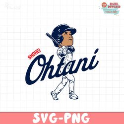 Shohei Ohtani Los Angeles Dodgers Baseball Svg
