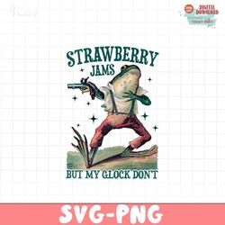 Strawberry Jams But My Glock Dont Meme PNG