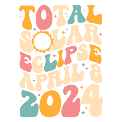 Total Solar Eclipse April 2024 SVG