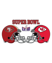 Chiefs vs 49ers Helmet Super Bowl LVIII SVG