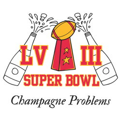 Super Bowl LVIII Champagne Problems SVG