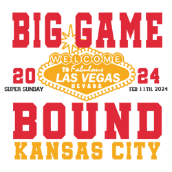 Big Game Bound Kansas City Super Sunday SVG