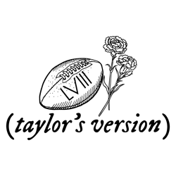 Taylors Version Super Bowl LVIII SVG
