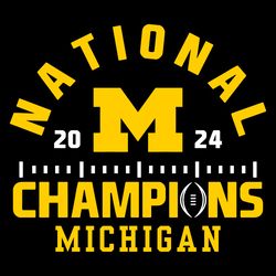 National Champions 2024 Michigan Svg Digital Download
