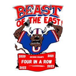 Beast Of The East Division Champs Four In A Row Svg
