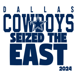 Dallas Cowboys Seized The East 2024 Svg Digital Download