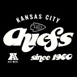 Kansas City Chiefs Since 1960 AFC West Svg Digital Download