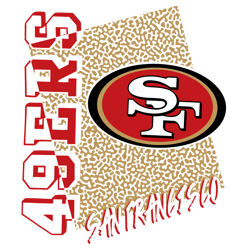 San Fracisco 49ers Leopard Svg Digital Download