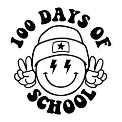 Smiley Face 100 Days Of School SVG
