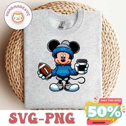 Mickey Mouse Detroit Lions Coffee Cup SVG