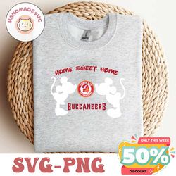 Mickey Minnie Home Sweet Home Tampa Bay Buccaneers SVG