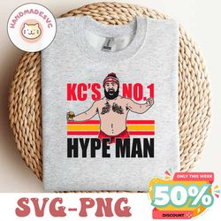 KC No 1 Kelce Hype Man Football SVG
