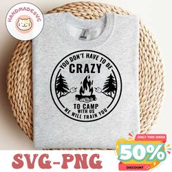 Crazy Camping Friends svg