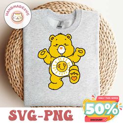 Funshine Bear, Care bears SVG PNG PDF / Tshirt svg / Cutting file / Coffee mug svg / Sublimation / Cricut / Vector Svg