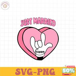 just married groom valentine png, Magical Heart Valentines PNG