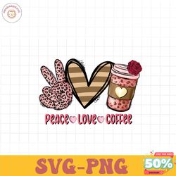 Peace Love Coffee PNG file