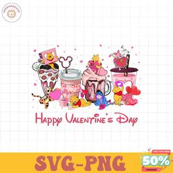 Pooh And Friend Valentines Day PNG