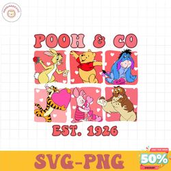 Pooh GO est 1926 Winnie the Pooh Valentine's Day png