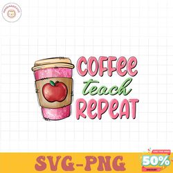 Coffee teach repeat PNG file, Happy Valentine Png