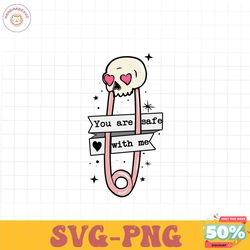You are safe love with me PNG file, Happy Valentine Png