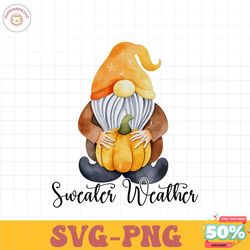 sweater weather png file, Happy Fall Gnomes png