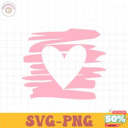 heart in paint svg file, happy valentines day svg